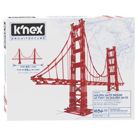 K'NEX K& 39 Nex Architecture Building Set - Golden Gate Bridge