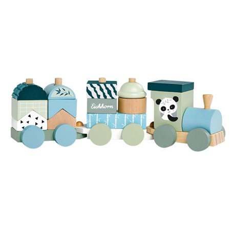 Eichhorn Wooden Block Train Panda