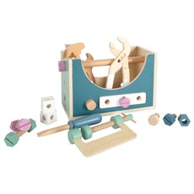 Small Foot - Wooden Toolbox Nordic 2in1