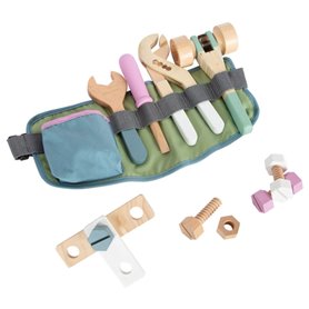 Small Foot - Tool Belt with Wooden Tools