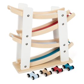Small Foot - Wooden Car Track with 4 Cars 11873