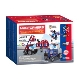 Magformers Amazing Police & Rescue Set