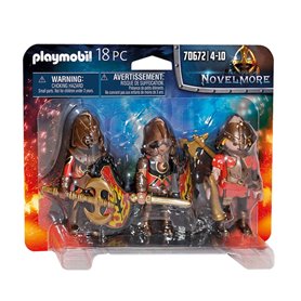 Playmobil Novelmore 70672 3 combattants Burnham Raiders