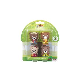 Lot de 4 figurines Klorofil Famille Browny Lot de 4 figurines Klorofil Famille Browny