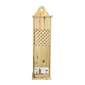 FRANDIS Huche à pain en bois pin massif 78x21x17cm marron