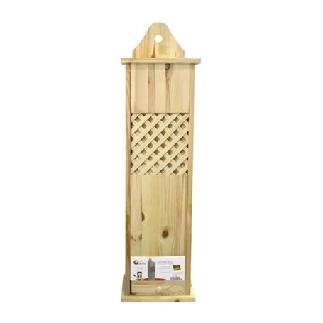 FRANDIS Huche à pain en bois pin massif 78x21x17cm marron