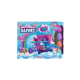 Hatchimals ALIVE - Playset Hatchi-Nurserie - Univers De Jeu Pour Figurines - 4 Oeufs 4 Figurines À Collectionner & 13 Accessoire