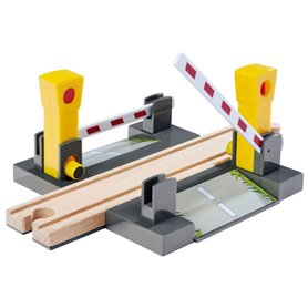 Eichhorn Train Tracks Railroad Crossing with Barriers