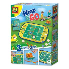 SES Creative Wrap&Go jeux de voyage - Puissance quatre - Pipopipette - Le petit crocodile
