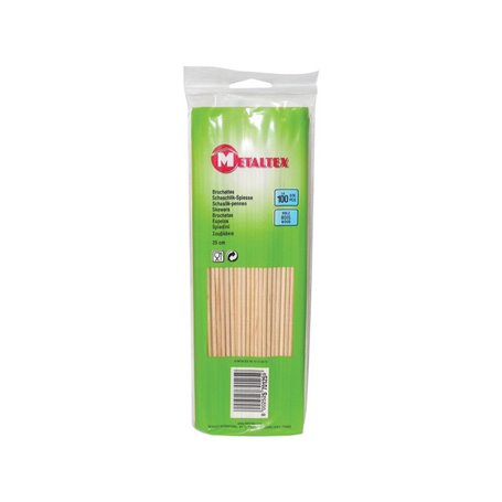 METALTEX 100 brochettes bois 25cm METALTEX - 57012557080