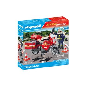 Playmobil Action Heroes 71466 Pompier et moto