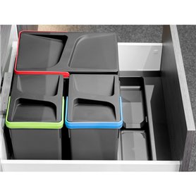 Emuca 8197223 Base pour tiroirs de cuisine Recycle