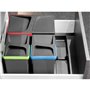 Emuca 8197223 Base pour tiroirs de cuisine Recycle