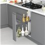 Emuca 8977411 Porte bouteilles extractible Suprastar avec fermeture amortie