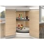 Emuca 8929021 Jeu de plateaux circulaires Shelvo pour meuble de cuisine