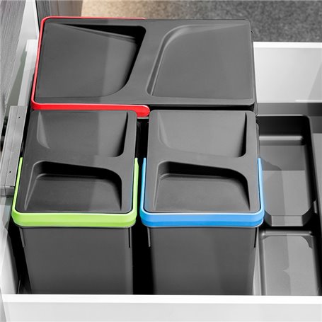 Emuca 8196923 Base pour tiroirs de cuisine Recycle