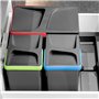 Emuca 8196923 Base pour tiroirs de cuisine Recycle