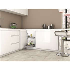 Emuca 8929215 jeu de plateaux rotatifs Shelvo 1 2 lune