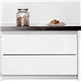 Emuca 8160162 Kit de 2 profils centraux Gola pour meubles de cuisine