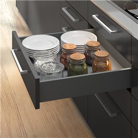 Emuca 3173535 Kit de tiroirs pour cuisine ou salle de bains de Vertex