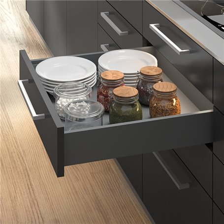 Emuca 3173535 Kit de tiroirs pour cuisine ou salle de bains de Vertex
