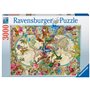 Puzzle 3000 p - carte de la flore et de la faune