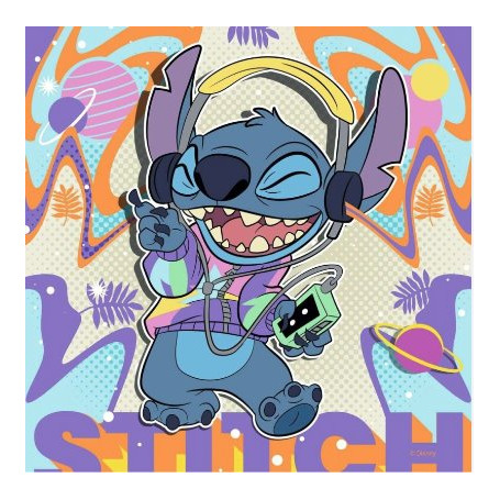 Puzzle 3x49 pieces - Disney Stitch