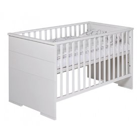 Lit bébé 70x140 cm bois laqué blanc Maxx White L 148 x H 83 x P 77 cm