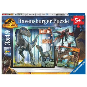 Ravensburger Puzzles 3x49 p - T-rex et autres dinosaures