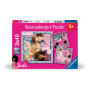 Puzzles 3x49 p - inspire le monde  / barbie