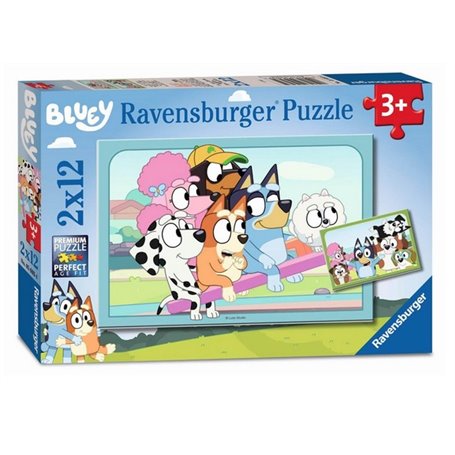 Ravensburger Puzzles 2x12 p - S'amuser avec Bluey