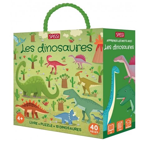 QBox Les dinosaures livre et puzzle