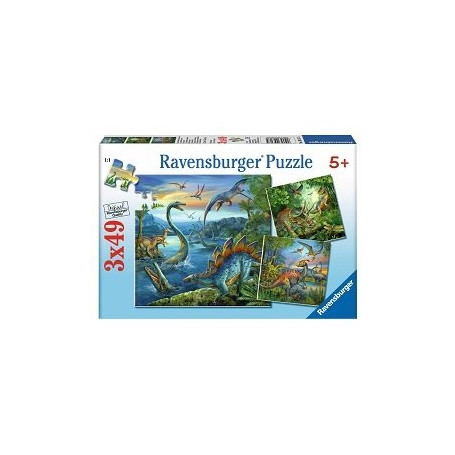 Ravensburger Puzzles 3X49 P - La Fascination Des Dinosaures