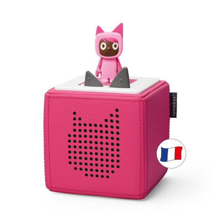 Tonies Mon Premier Coffret Toniebox Rose + 1 Figurine Tonie Creatif