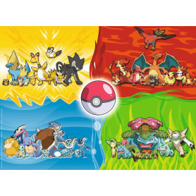 Puzzle XXL 150p Les differents types de Pokemon