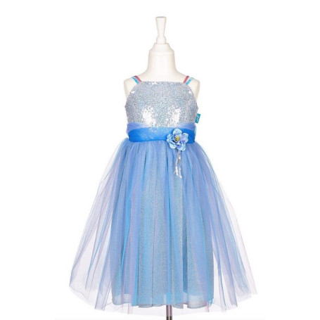 Robe bleu et argent Celena 3-4 ans