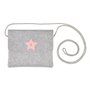 Sac bandouillere glitter argent et rose