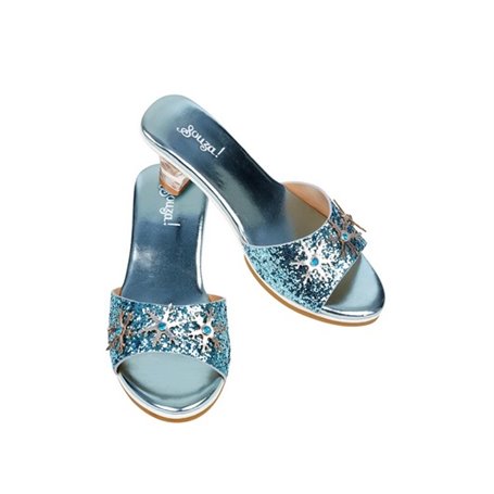 Mules a talon haut Princesse des neiges bleu glitter 24 25P