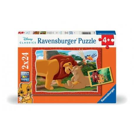 Puzzle le roi lion disney animal friends 2x24p