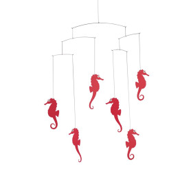 Flensted Mobiles Hippocampes Rouges