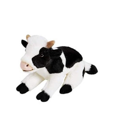 1732 Peluche Vache Noire & Blanche 26cm