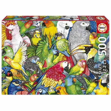 Puzzle perroquets - 500 pièces - Educa borras