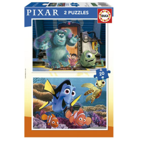 Puzzle Disney Pixar 2 x 20 pcs