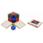 Jeu d'apprentissage - Cube binomial - jeu Montessori