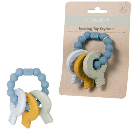 Rubo Toys Little Dutch Trousseau de clés de dentition bleu