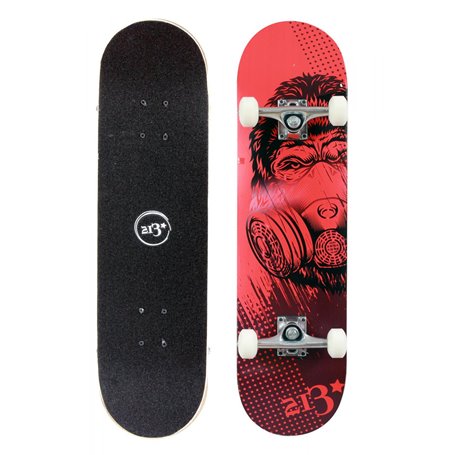 Skateboard 213 Gorilla Noir et Rouge