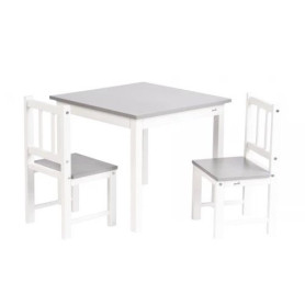 Geuther Meubles d activite en Hevea 2 chaises et une table Couleur Blanc