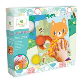 Babyssimo - peinture aux doigts animaux de la foret