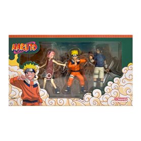 Naruto Lot de 3 Figurines Non articulees de Naruto Sasuke et Sakura 10 cm