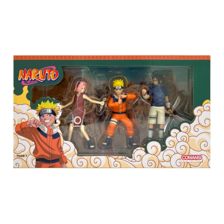 Naruto Lot de 3 Figurines Non articulees de Naruto Sasuke et Sakura 10 cm